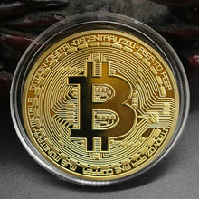 Load image into Gallery viewer, Bitcoins Coins Metal Gold Plated Souvenir Gift - ManKave Gifts &amp; Accessories
