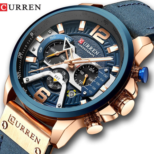 Mens Casual Sport Watch - Blue - ManKave Gifts & Accessories