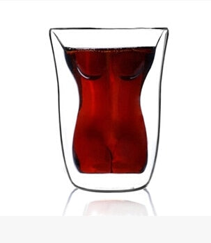 Sexy Beautiful Lady  Drinking Glass - 100ml Whiskey Glass - ManKave Gifts & Accessories